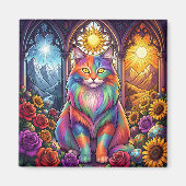 rainbow cat magnet マグネット (正面)