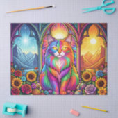 rainbow cat tissue paper 薄葉紙 (クラフト)