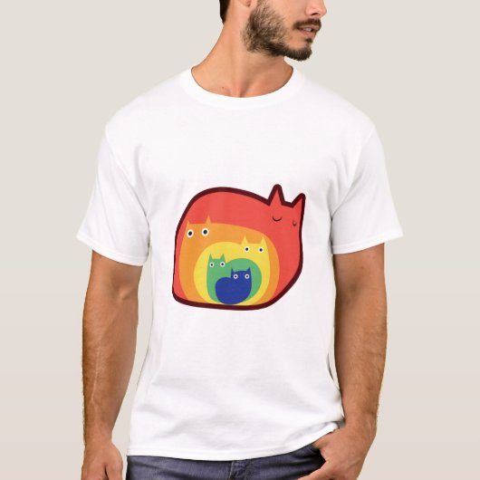 Rainbow Cats  Tシャツ (正面)
