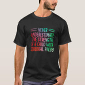 Rainbow Cerebral Palsy Awareness Physical Therapy  Tシャツ (正面)