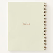 Rainbow Chameleon Floral Neon Zentangle Journal ノートブック (裏面)