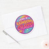 Rainbow Chaos Round Sticker ラウンドシール (封筒)