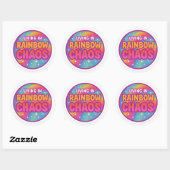 Rainbow Chaos Round Sticker ラウンドシール (シート)