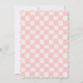 Rainbow Checkered Grad Announcement with Photo 招待状 (裏面)