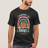 Rainbow Christmas Teacher Of Smart Cookies Cute Gi Tシャツ (正面)