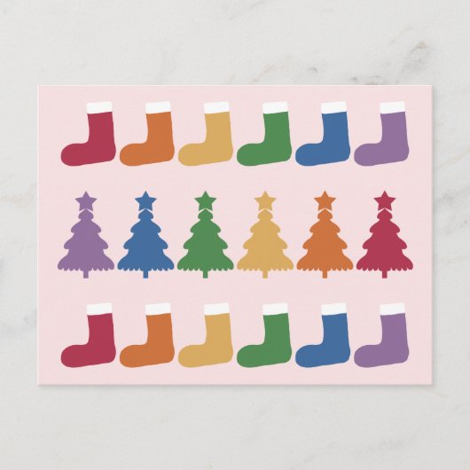 Rainbow Christmas Tree #2 ポストカード (正面)