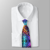 Rainbow Circuit Board Necktie – Colorful Tech Geek ネクタイ (タイ)