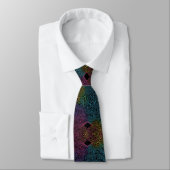 Rainbow Circuit Board Necktie – Colorful Tech Geek ネクタイ (タイ)