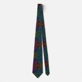 Rainbow Circuit Board Necktie – Colorful Tech Geek ネクタイ (正面)