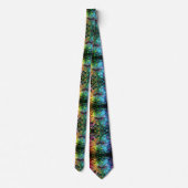Rainbow Circuit Board Necktie – Colorful Tech Geek ネクタイ (裏面)