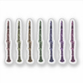 Rainbow Clarinet Design for Musicians シール (正面)