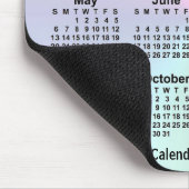 Rainbow Cloud Calendar by Janz マウスパッド (コーナー)