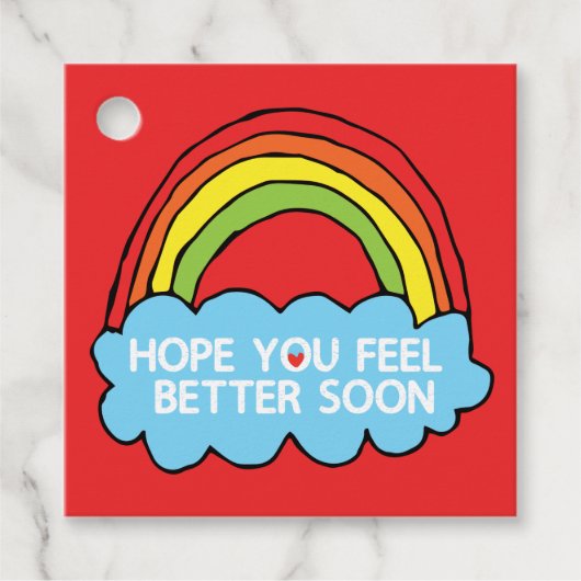 Rainbow Cloud Clip Artが皆様に希望を伝える フェイバータグ (正面)