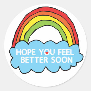 Rainbow Cloud Clip Artが皆様に希望を伝える ラウンドシール