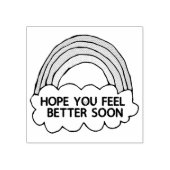 Rainbow Cloud Clip Artが皆様に希望を伝える ラバースタンプ (インプリント)