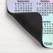 Rainbow Cloud School Calendar by Janz マウスパッド (コーナー)