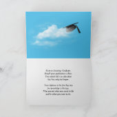 Rainbow Clouds 2026 Black Graduation Hats カード (内部)