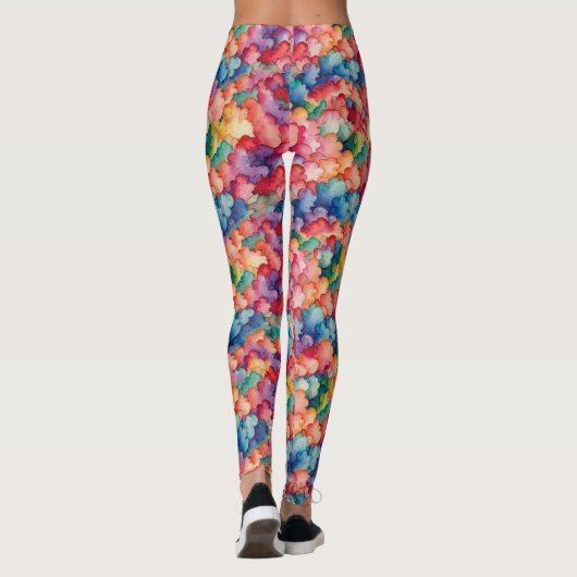 Rainbow Clouds Leggings レギンス (裏面)