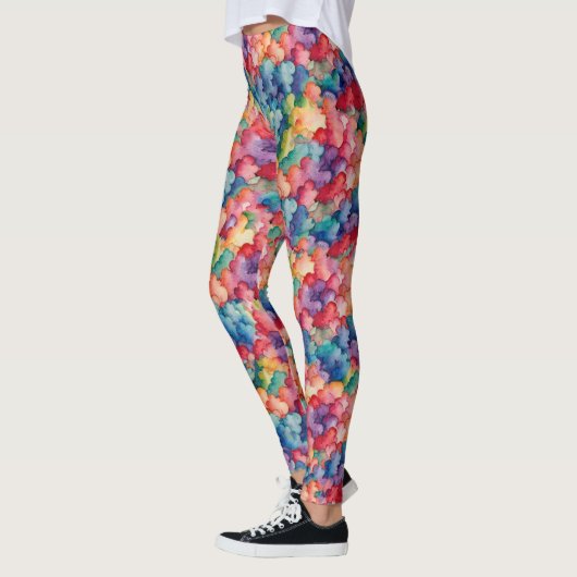Rainbow Clouds Leggings レギンス (左)