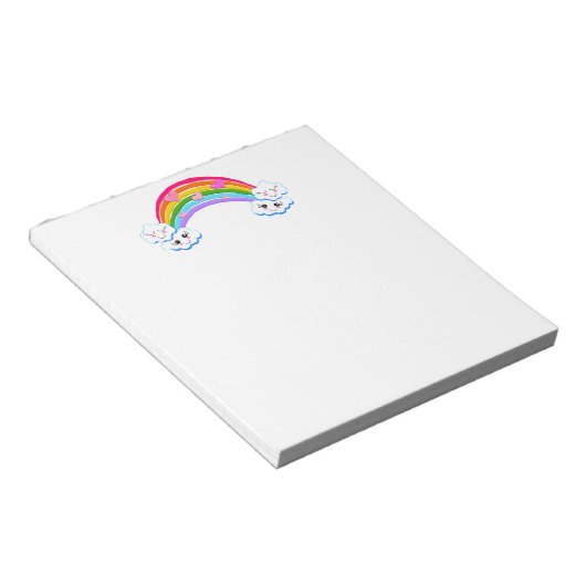 Rainbow Clouds Notepad ノートパッド (アングル)
