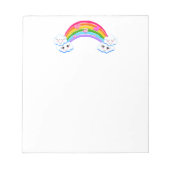 Rainbow Clouds Notepad ノートパッド (正面)