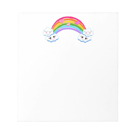 Rainbow Clouds Notepad ノートパッド (正面)