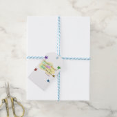 Rainbow clouds twinkle Twinkle Little Star baby ギフトタグ (より糸付き)