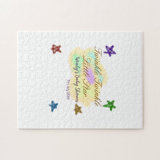 Rainbow clouds twinkle Twinkle Little Star baby ジグソーパズル (横)