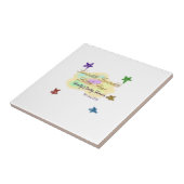 Rainbow clouds twinkle Twinkle Little Star baby タイル (側面)