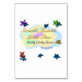 Rainbow clouds twinkle Twinkle Little Star baby テーブルナンバー (裏面)