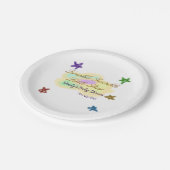 Rainbow clouds twinkle Twinkle Little Star baby ペーパープレート (アングル)