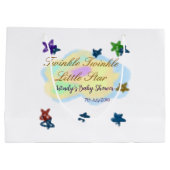 Rainbow clouds twinkle Twinkle Little Star baby ラージペーパーバッグ (裏面)