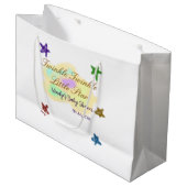 Rainbow clouds twinkle Twinkle Little Star baby ラージペーパーバッグ (正面アングル)