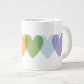 Rainbow 🌸 coffee specialty mug ジャンボコーヒーマグカップ (正面右)