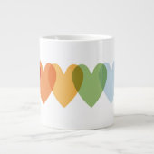 Rainbow 🌸 coffee specialty mug ジャンボコーヒーマグカップ (正面)