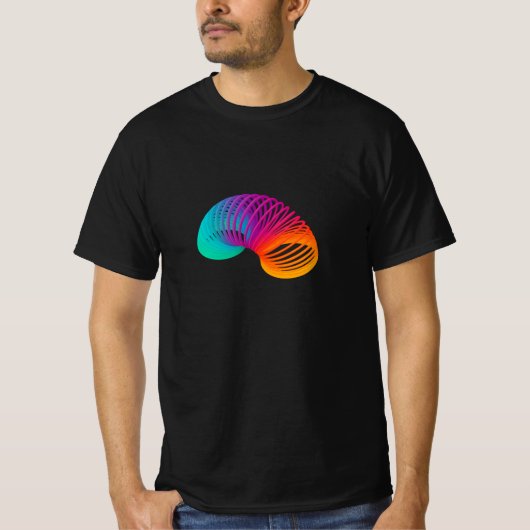 Rainbow Coil Spring Toy Tシャツ (正面)