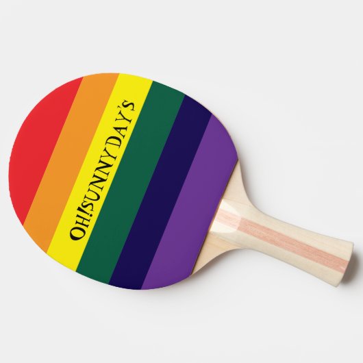rainbow color 卓球ラケット (横)