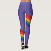 Rainbow Color Stripes Regenbogen Regenbogenfarben レギンス (裏面)