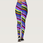 Rainbow Color Stripes Regenbogen Regenbogenfarben レギンス (裏面)