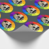 Rainbow Color Wheel ラッピングペーパー (角)