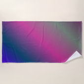 Rainbow Colored ビーチタオル (正面)
