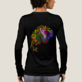 Rainbow Colored Floral トライブレンドTシャツ (背面)