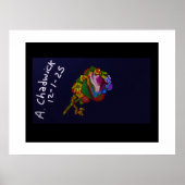 Rainbow Colored Floral ポスター (正面)