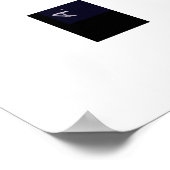 Rainbow Colored Floral ポスター (角)