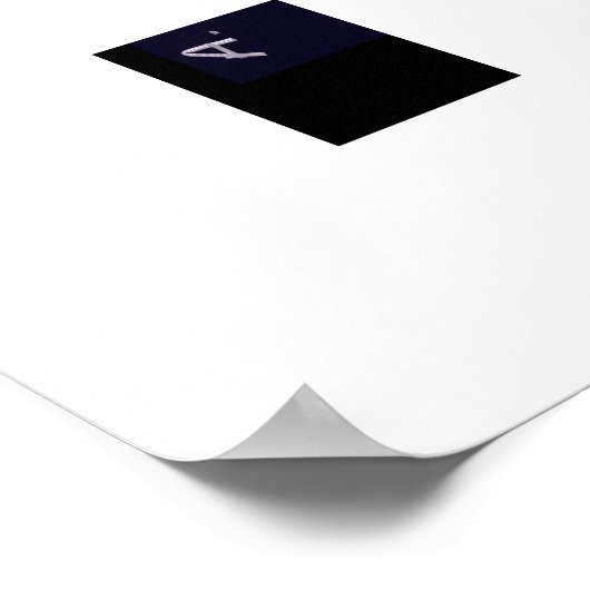 Rainbow Colored Floral ポスター (角)