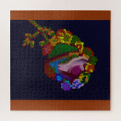 Rainbow Colored Floral Jigsaw Puzzle ジグソーパズル (横)