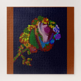 Rainbow Colored Floral Jigsaw Puzzle ジグソーパズル