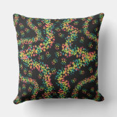 Rainbow Colored Seurat Style Pointillism Pattern アウトドアクッション (裏面)