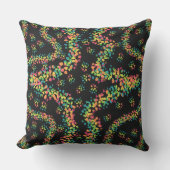 Rainbow Colored Seurat Style Pointillism Pattern アウトドアクッション (正面)