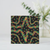 Rainbow Colored Seurat Style Pointillism Pattern カード (スタンド正面)